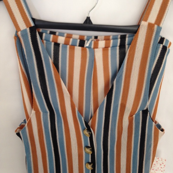 Two-Piece Bridget Striped Top & Pant Set Free Peop - Picture 5 of 7
